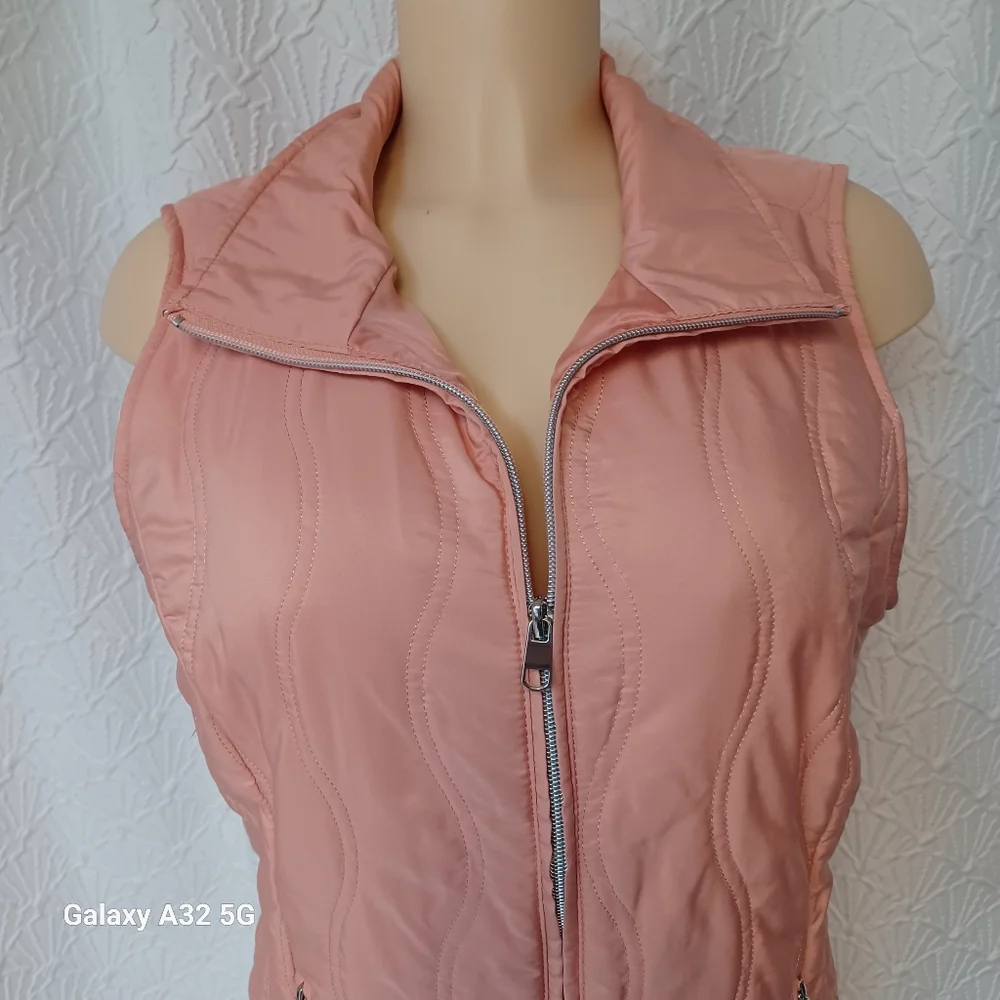 Christopher & Banks New Women Size M Peach Fabric Label Vest - Picture 3 of 13